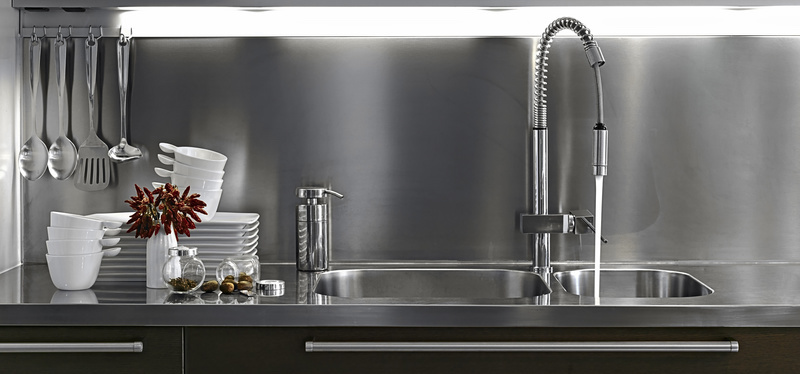 cocina inox limpia